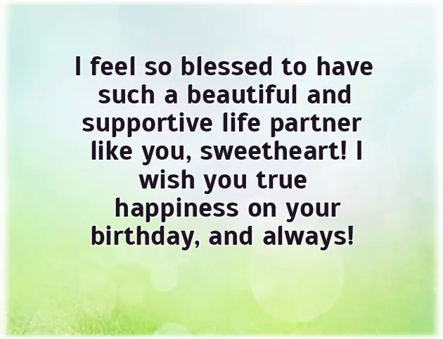 Impressive Birthday Wishes For Wife
