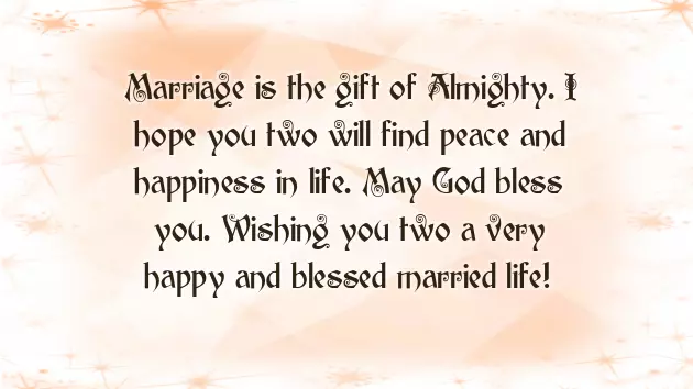 Wish You A Happy Wedded Life