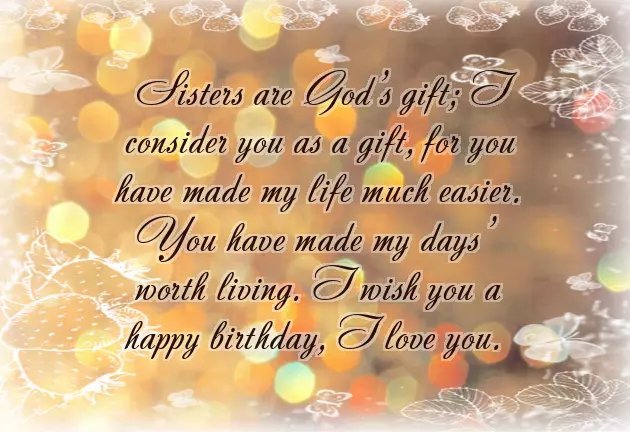 Happy Birthday Loving Sister