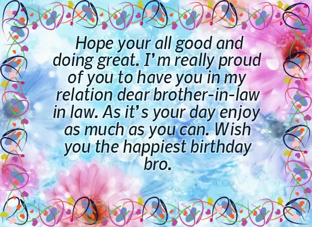 Birthday Wishes For Bro In Law