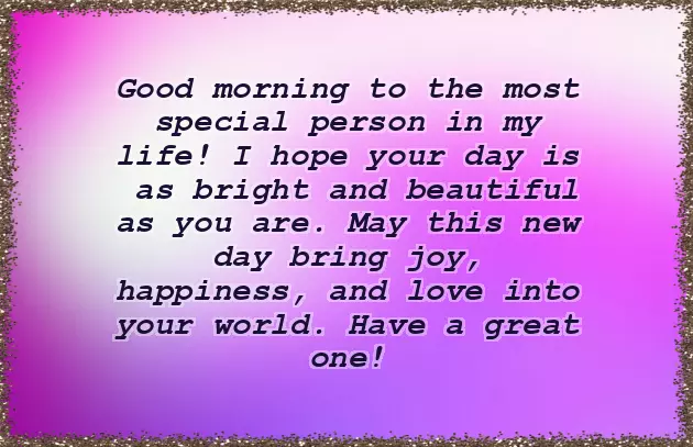 Special Good Morning Wishes