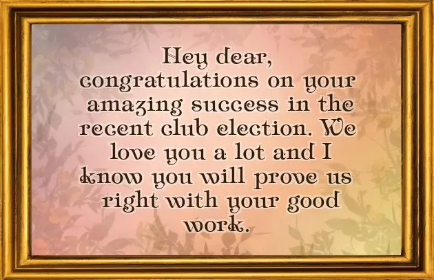 Congratulations On Your Win