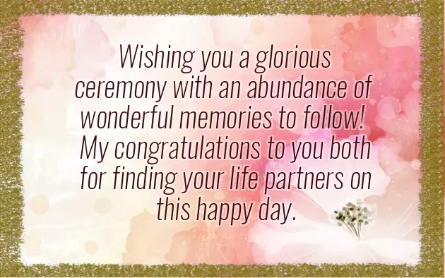 Married Life Congratulations