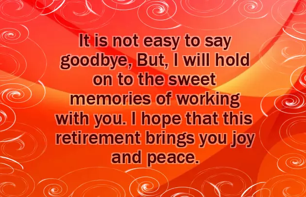 Retirement Text Message