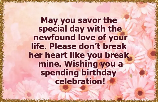 Birthday Wishes Ex Boyfriend