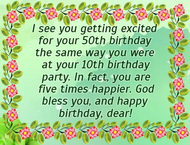 Happy Birthday Wishes For 50 Years Old Man