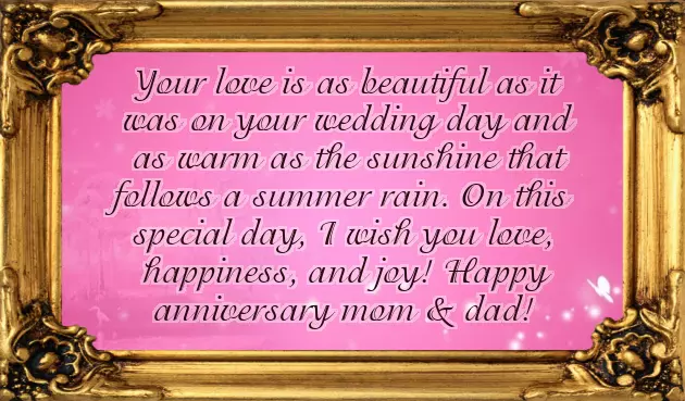 Silver Anniversary Message For Parents