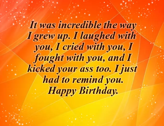 A Brother Birthday Wish