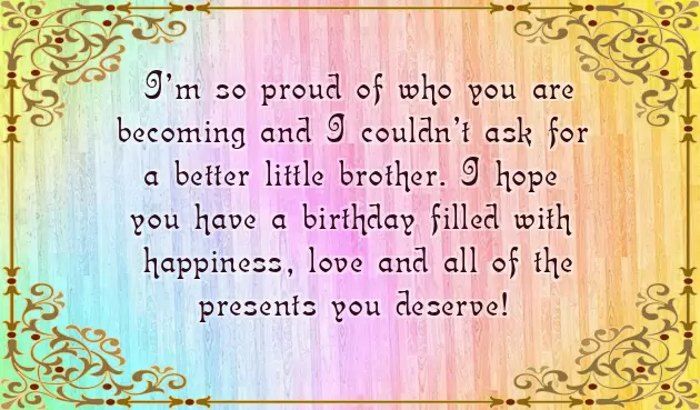 Happy Birthday To My Not So Little Brother Happy Birthday To My Not So Little Brother