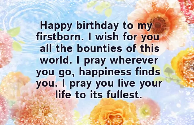Birthday Wish For First Born Son Birthday Wish For First Born Son