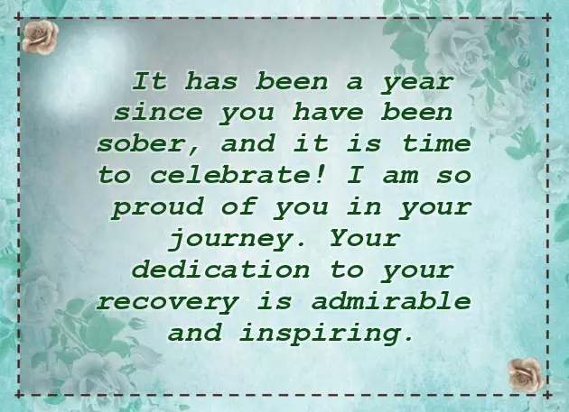 Congratulations On Your Sobriety