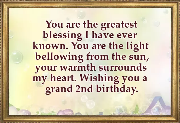 Happy 2Nd Birthday Wishes