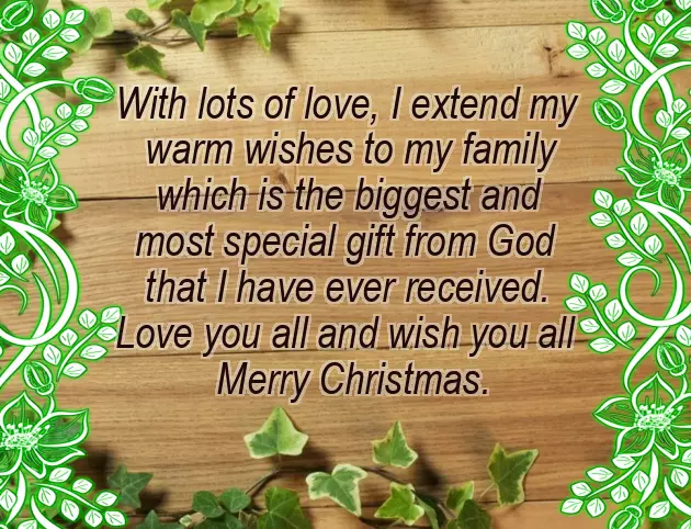 Christmas Message To My Family Christmas Message To My Family