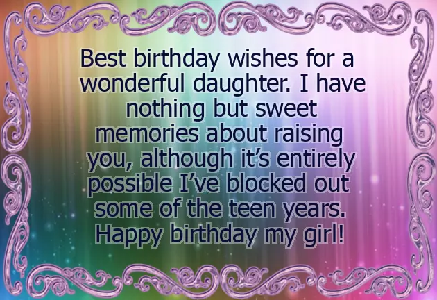 Birthday Blessings For Little Girl