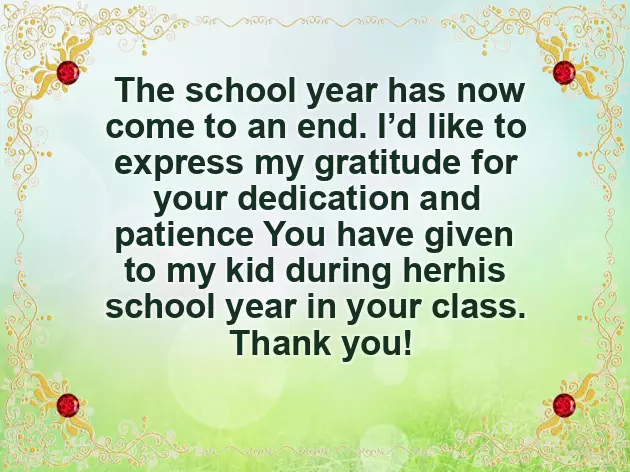 Appreciation Message To Parents Appreciation Message To Parents