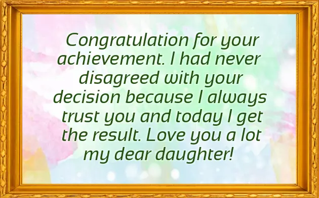 College Graduation Message To Daughter