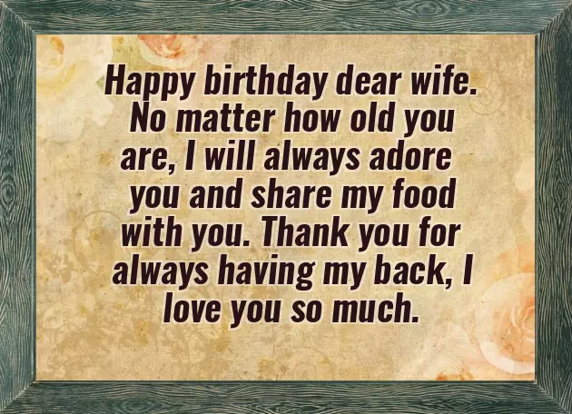 Wishing Your Wife Happy Birthday