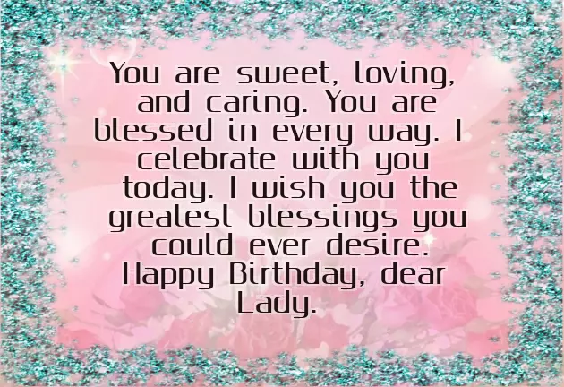Birthday Wishes For Special Lady Friend