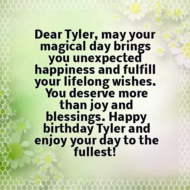 Happy Birthday Tyler Funny