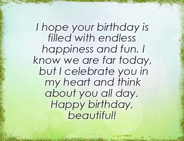 Happy Birthday To My Favorite Girl