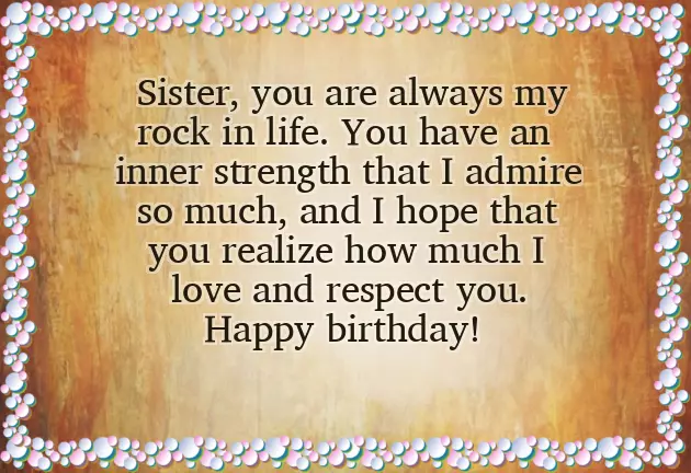 Happy Birthday Wishes Words Sister