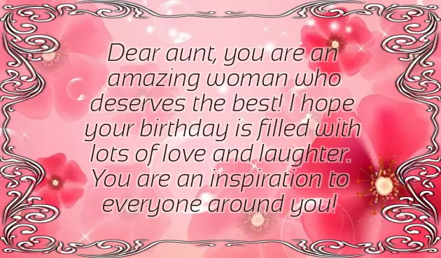 Birthday Wishes To Aunty In English Birthday Wishes To Aunty In English