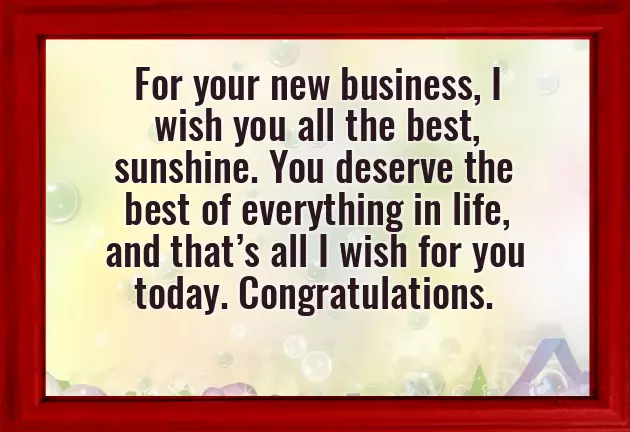 Wishes For Starting New Business Wishes For Starting New Business