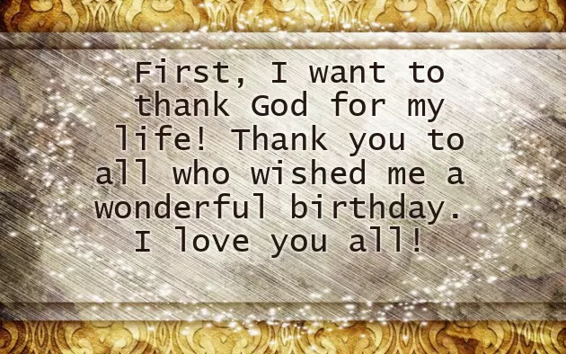 Thank You All For Your Wishes