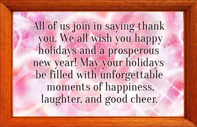 Christmas Greetings Business Wording