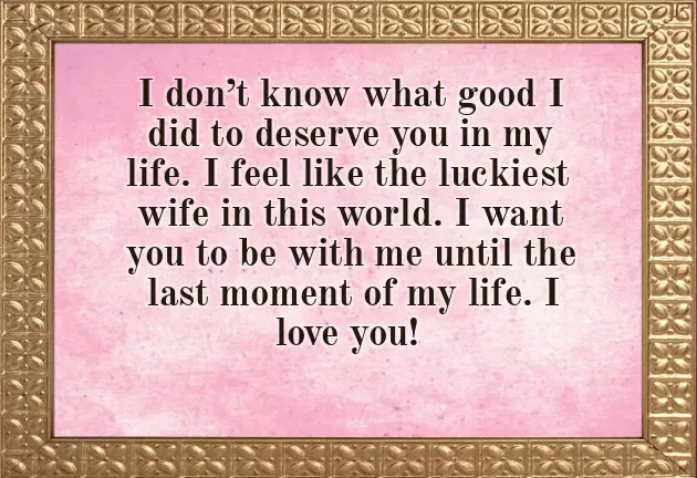 Congratulations Husband