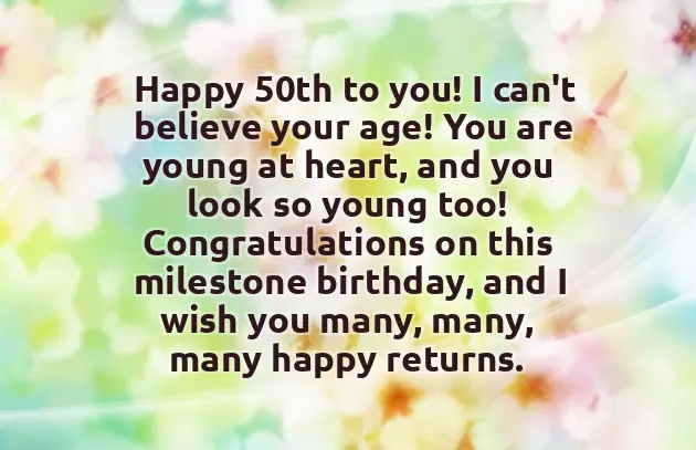 Happy 50Th Birthday Funny Wishes
