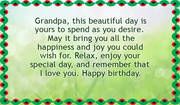 Birthday Wishes To Grandpa From Grandchildren