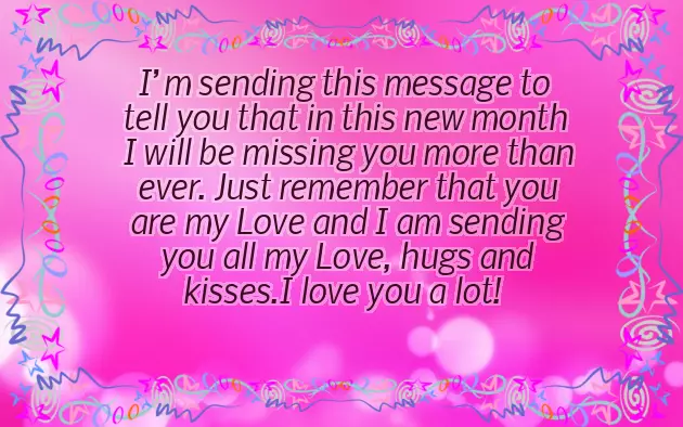 New Month Message To Lover