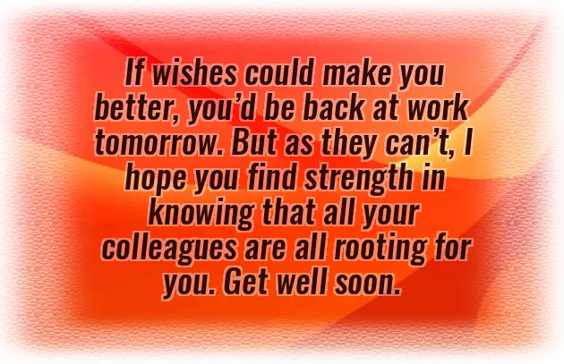 Get Well Wishes From Coworkers