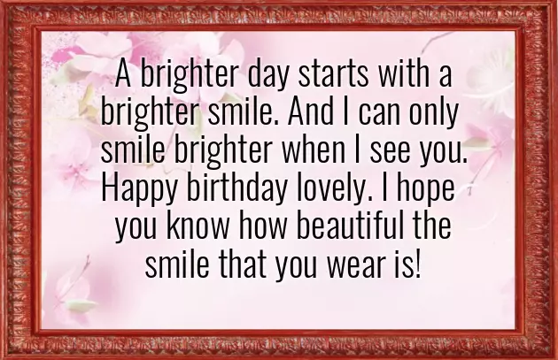 Happy Birthday To A Charming Lady