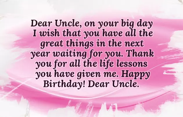 Happy Birthday Chachu Quotes