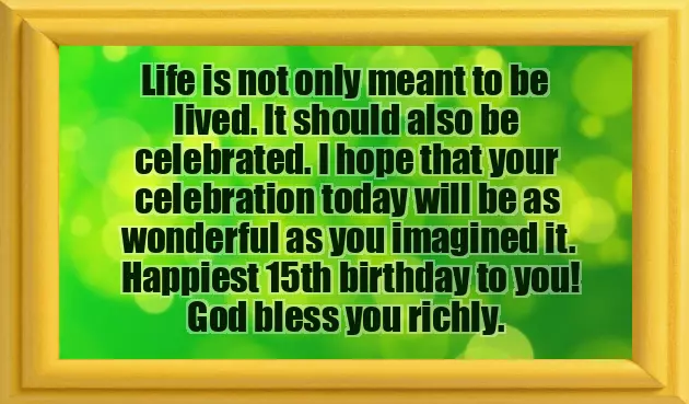 Son 15Th Birthday Quotes