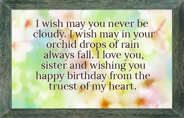 My Dear Sister Birthday Wishes