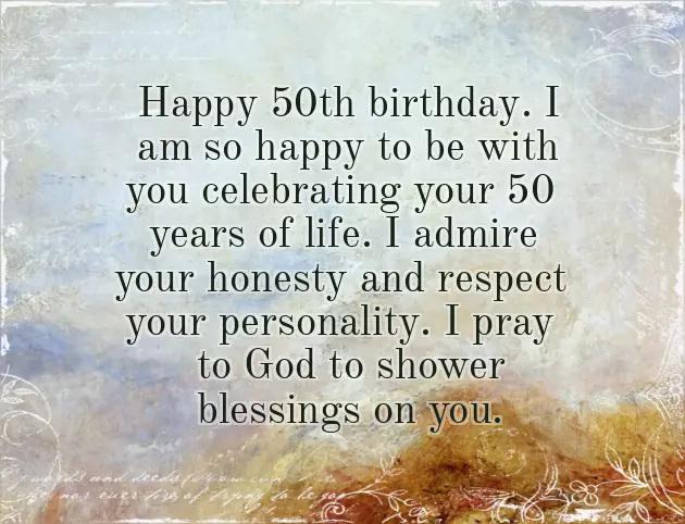 Happy Birthday Wishes For 50 Years Old Man