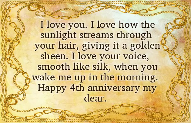 4Th Wedding Anniversary Wishes For Friend