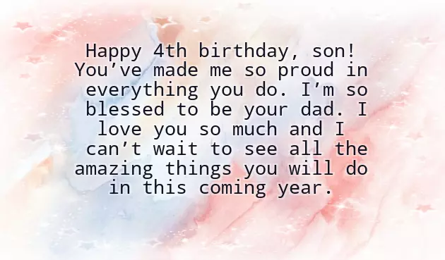 4Th Birthday Wishes For Baby Girl