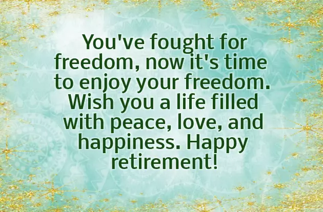 Congratulations On Your Military Retirement