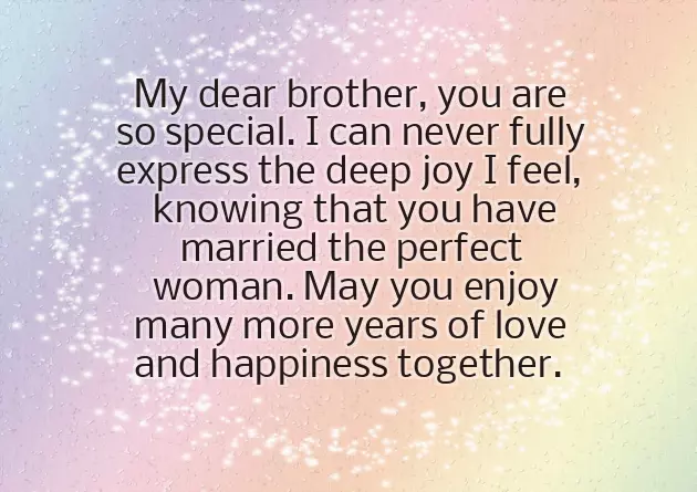 Best Wishes For Brother Wedding