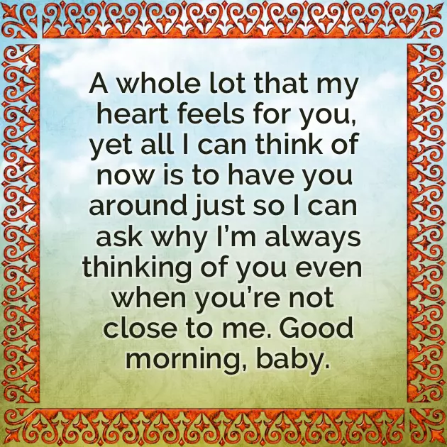 Romantic Good Morning Message For My Crush