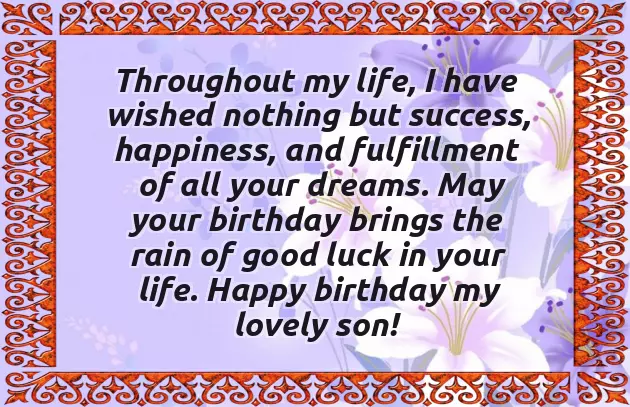 Happy Birthday To Our Son Quotes
