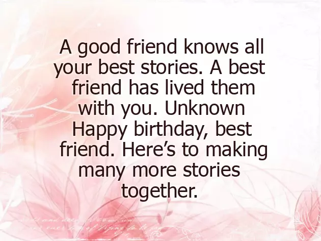 Birthday Wishes For Lady Best Friend