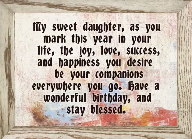 Lovely Birthday Wishes For Daughter