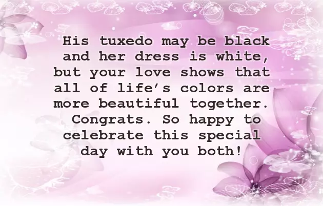 Many Congratulations To The Newly Wed Couple