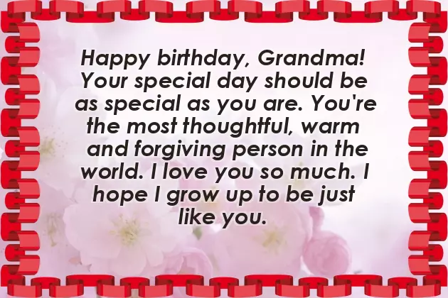 Birthday Wishes To Grandma