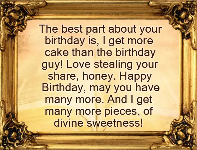 Happy Birthday Lines For Hubby